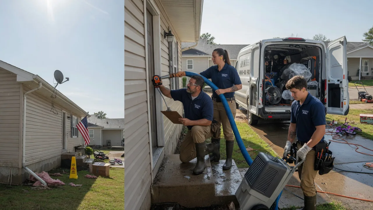 Ceiling Water Damage Restoration in Blanchardville, WI near me